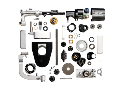 Haag-Streit slit lamp BQ 900 disassebled in all components